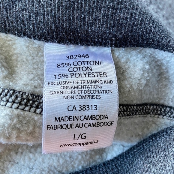 Tuff Athletics‎ Women's Gray Lined Leggings Size Large Fleece Lined Pants - Picture 5 of 12